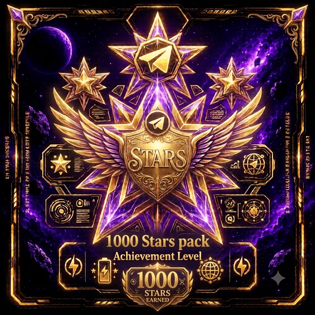 پک 1000 عددی استارز تلگرام
