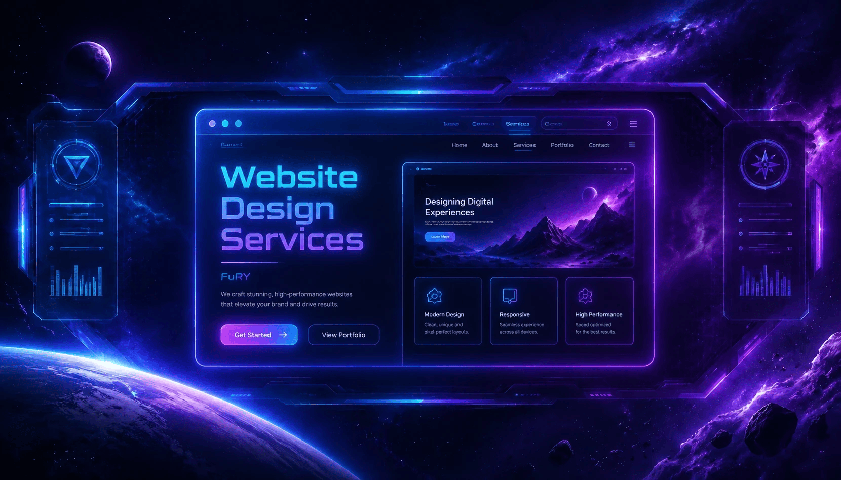 خدمات وب و طراحی سایت